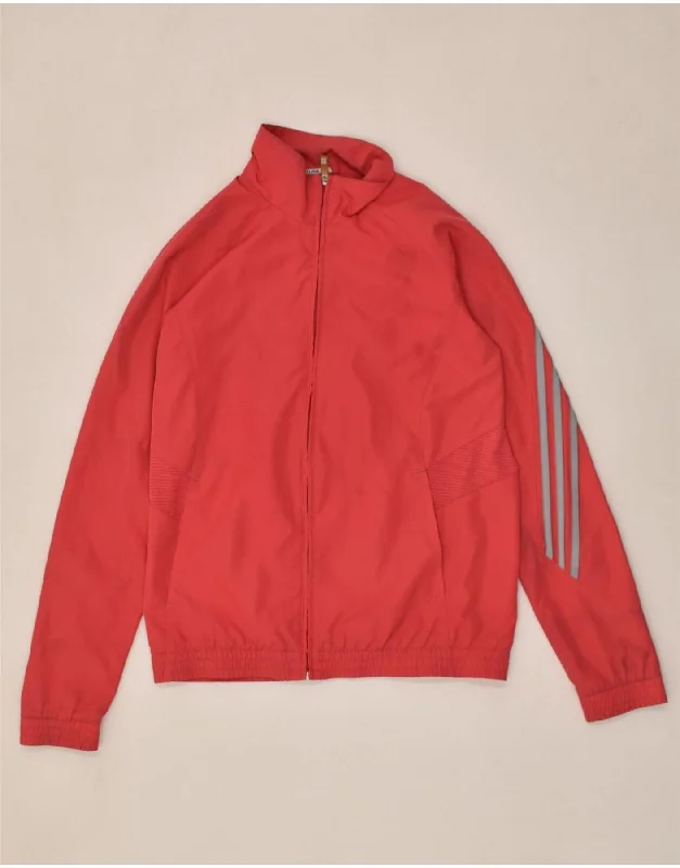 men's insulated rain jackets -ADIDAS Girls Clima 365 Tracksuit Top Jacket 15-16 Years Pink Polyester