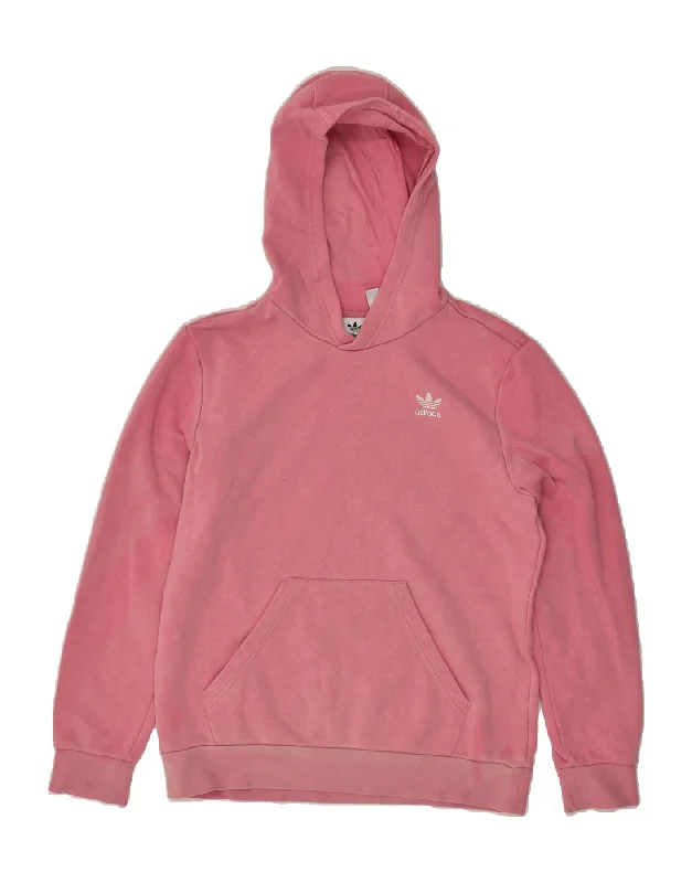 trendy hoodies for men -ADIDAS Girls Hoodie Jumper 12-13 Years Pink