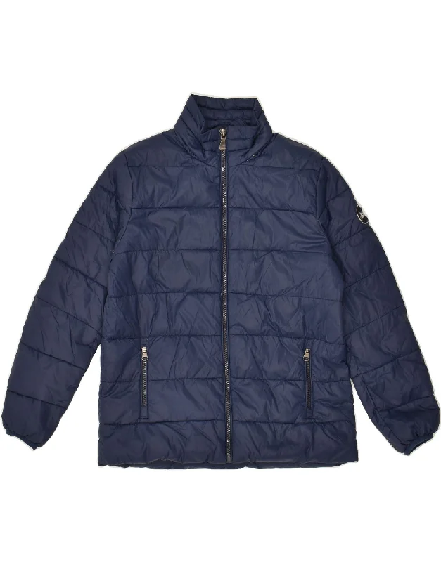 men's versatile jackets -BEST COMPANY Boys Padded Jacket 9-10 Years Navy Blue Nylon