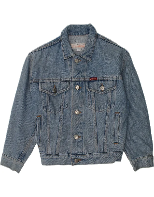 men's casual blazers -CARRERA Boys Denim Jacket 7-8 Years Blue Cotton