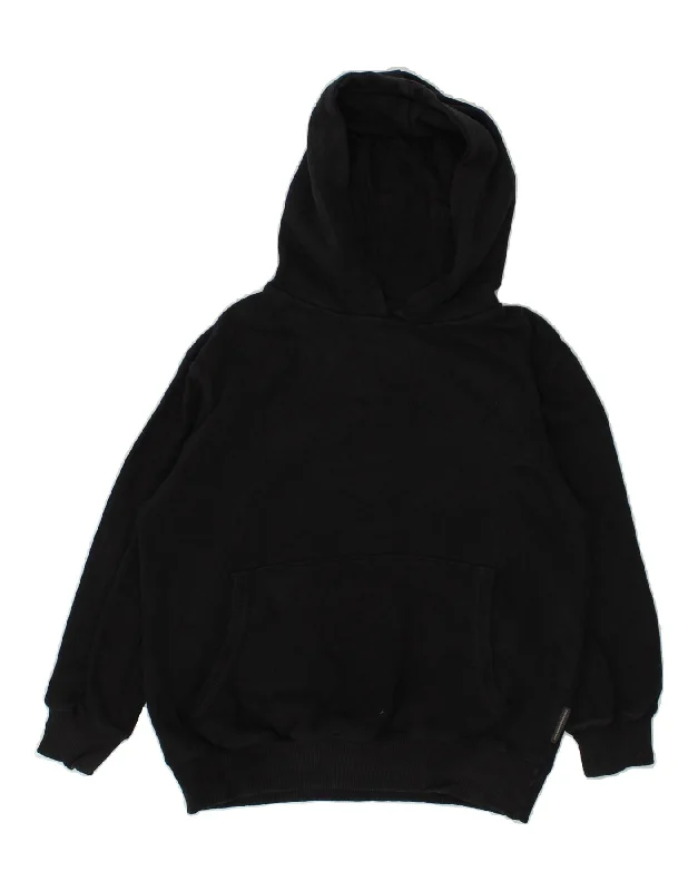 premium sweatshirts for men -FRENCH CONNECTION Boys Hoodie Jumper 11-12 Years Black Cotton