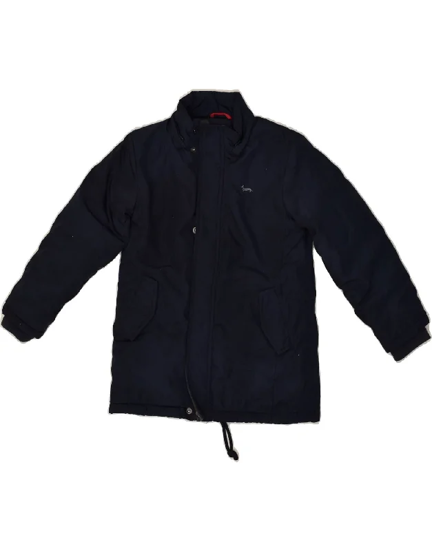 men's heavy insulated jackets -HARMONT & BLAINE Boys Windbreaker Jacket 5-6 Years Navy Blue Polyester