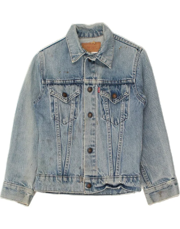 men's long jackets -LEVI'S Girls Denim Jacket 11-12 Years Blue