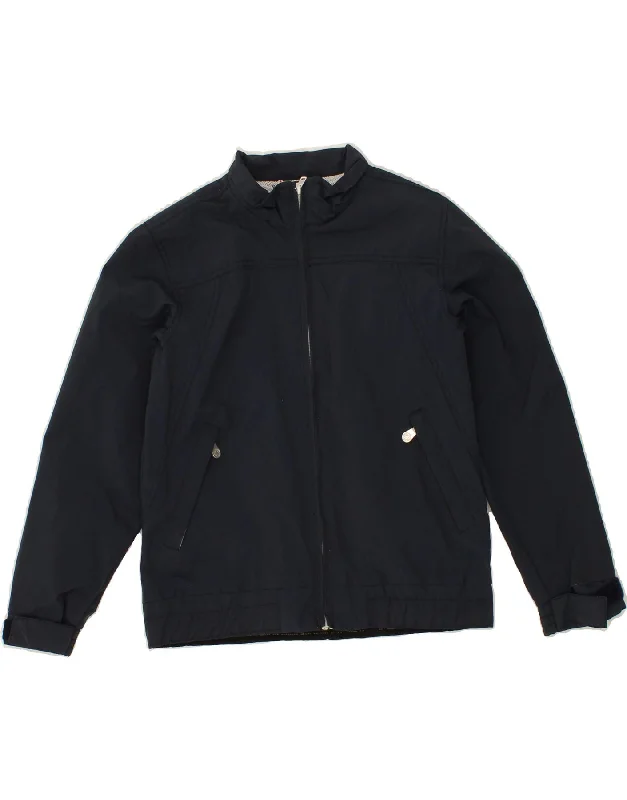 men's insulated rain jackets -MURPHY & NYE Boys Bomber Jacket 11-12 Years Navy Blue Polyester