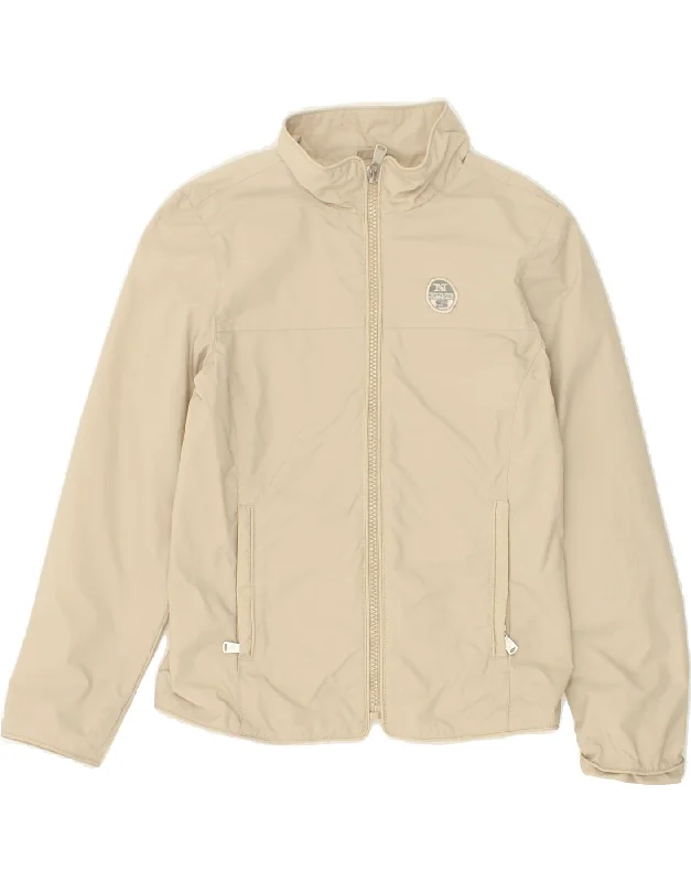 men's durable winter jackets -NORTH SAILS Girls Bomber Jacket 7-8 Years Beige Polyamide