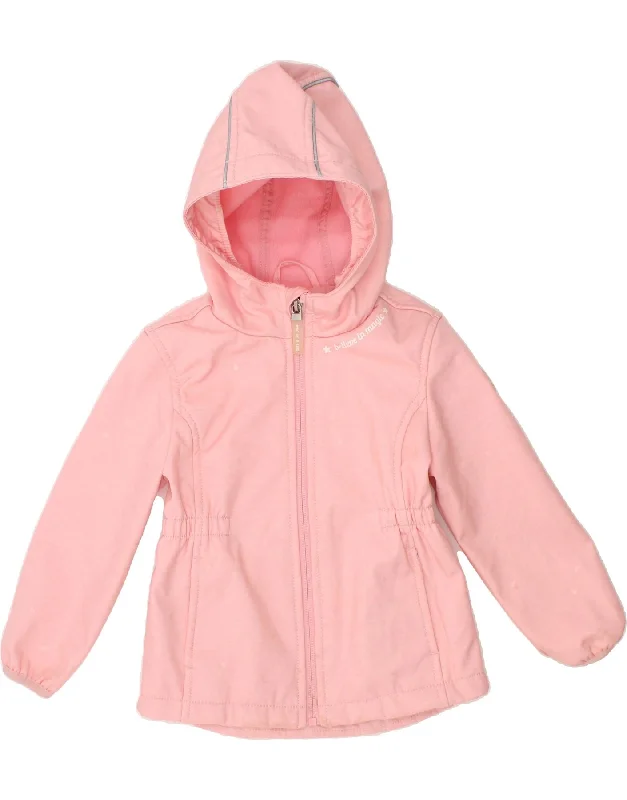 men's stylish outdoor jackets -NORTHVILLE Girls Hooded Windbreaker Jacket 3-4 Years Pink Polyester