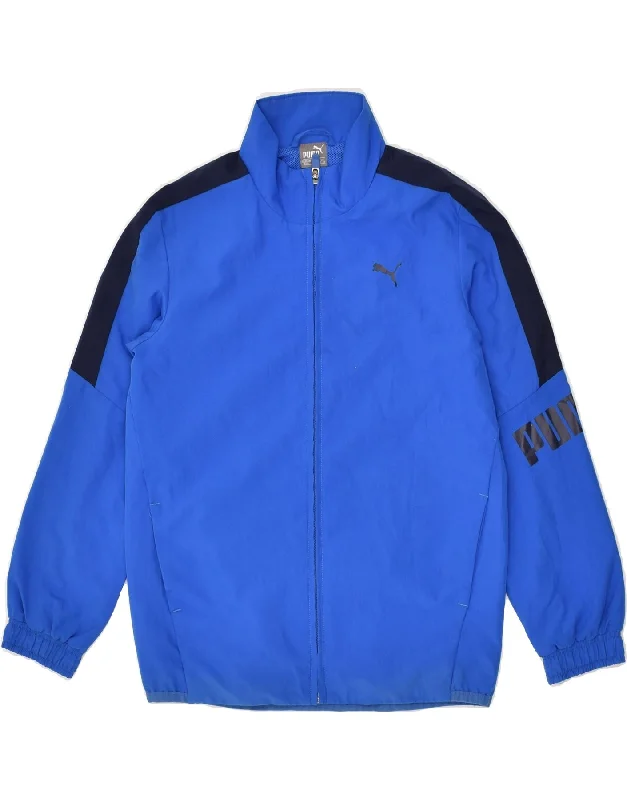 men's durable winter jackets -PUMA Boys Tracksuit Top Jacket 7-8 Years Blue