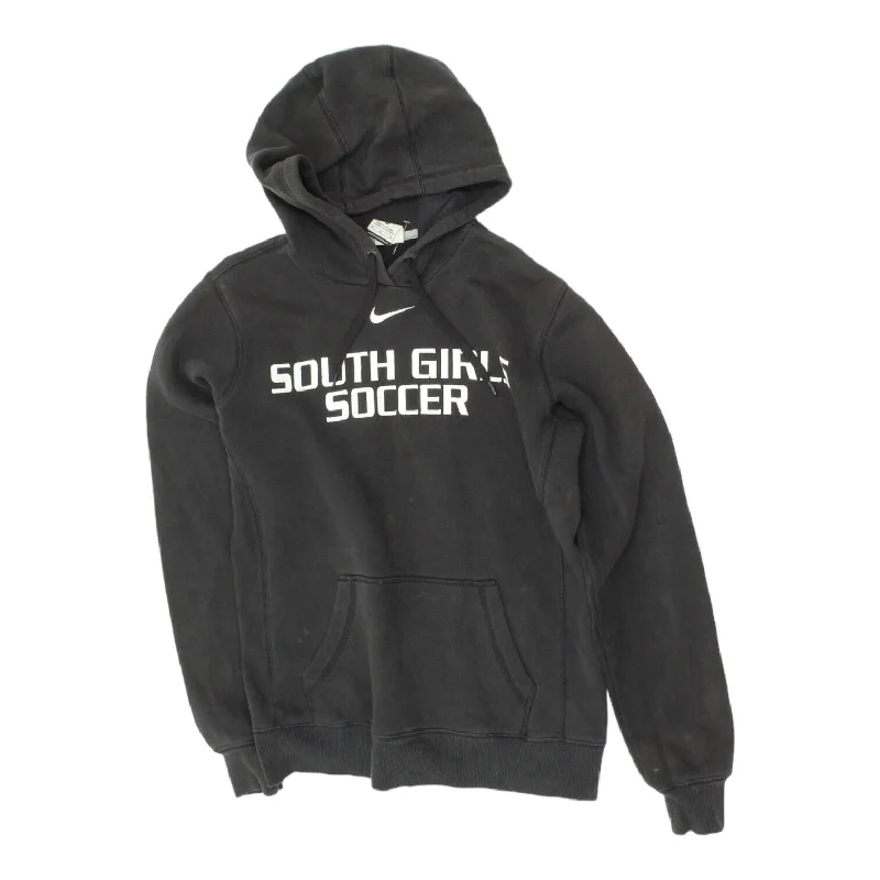 men's warm hoodies for winter -South Girls Soccer Nike Womens Black Pullover Hoodie | Football Sportswear VTG