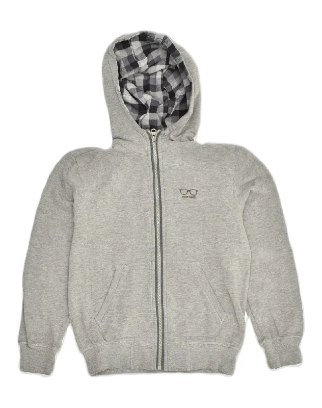 men's turtleneck pullover sweaters -ANTONY MORATO Boys Zip Hoodie Sweater 9-10 Years Grey Cotton