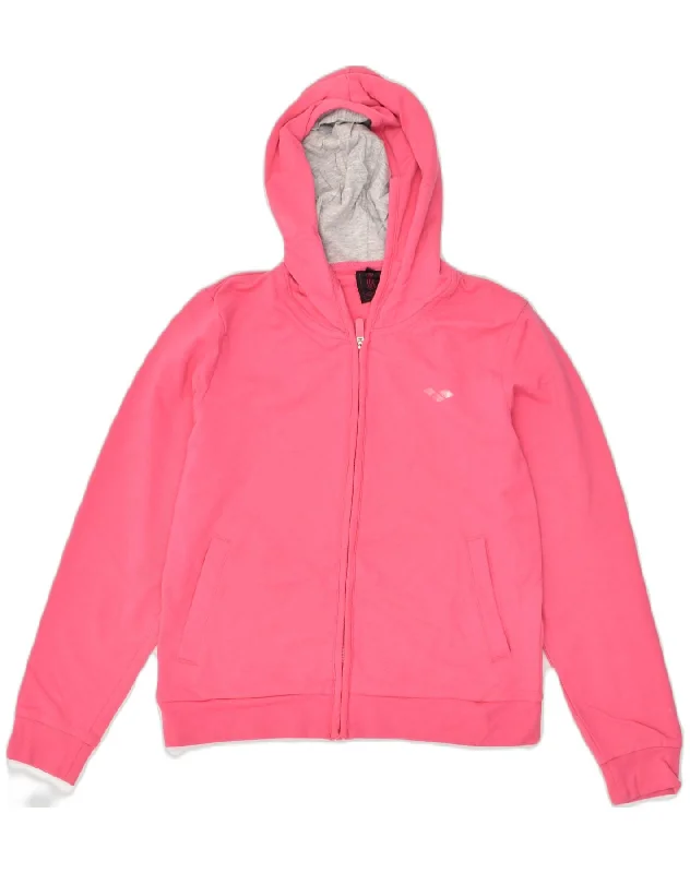 men's chunky knit sweaters -ARENA Girls Zip Hoodie Sweater 11-12 Years Pink Cotton