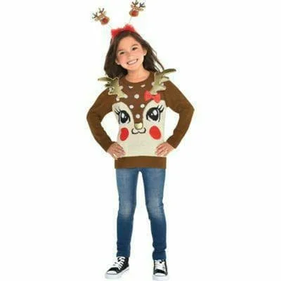 men's breathable sweaters -Child's Reindeer Sweater