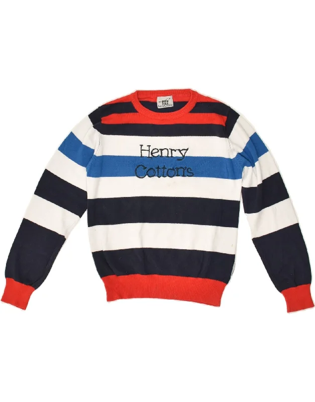 men's soft cashmere sweaters -HENRY COTTONS Boys Graphic Crew Neck Jumper Sweater 5-6 Years White