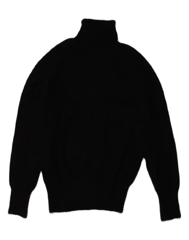 men's warm sweaters for winter -MARLBORO CLASSICS Girls Roll Neck Jumper Sweater 13-14 Years Medium Black